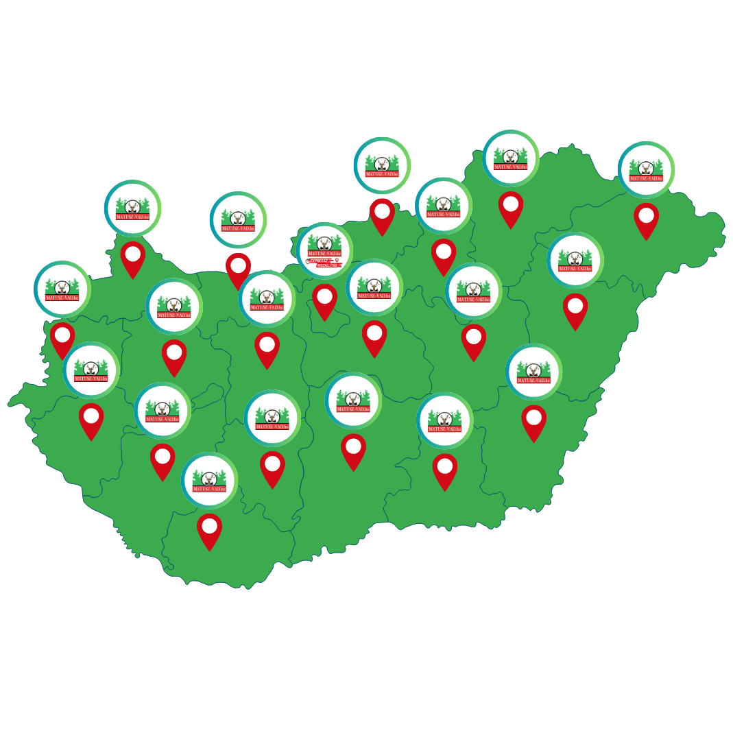 Mapa Slovenska s miestami doručenia Gastro-Genius